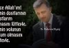 Dr. Bozdağ’dan güzel sözler… Muhammed Bozdağ