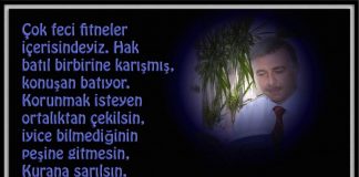 Feci fitneler yaklaşıyor… Muhammed Bozdağ Duası