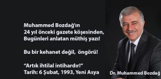 24 yıl önceki çığlık: Artık ihtilal intihardır!