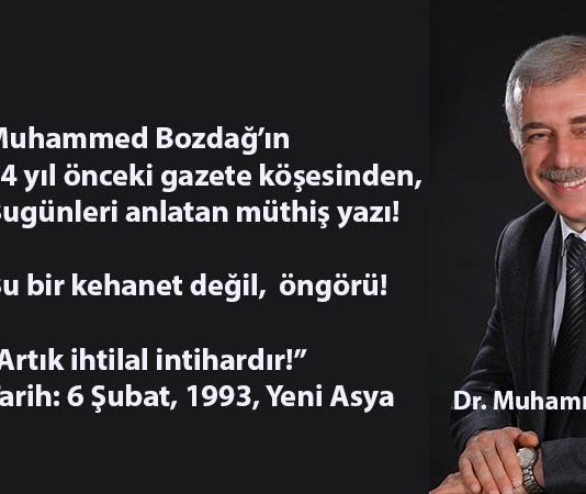 24 yıl önceki çığlık: Artık ihtilal intihardır!
